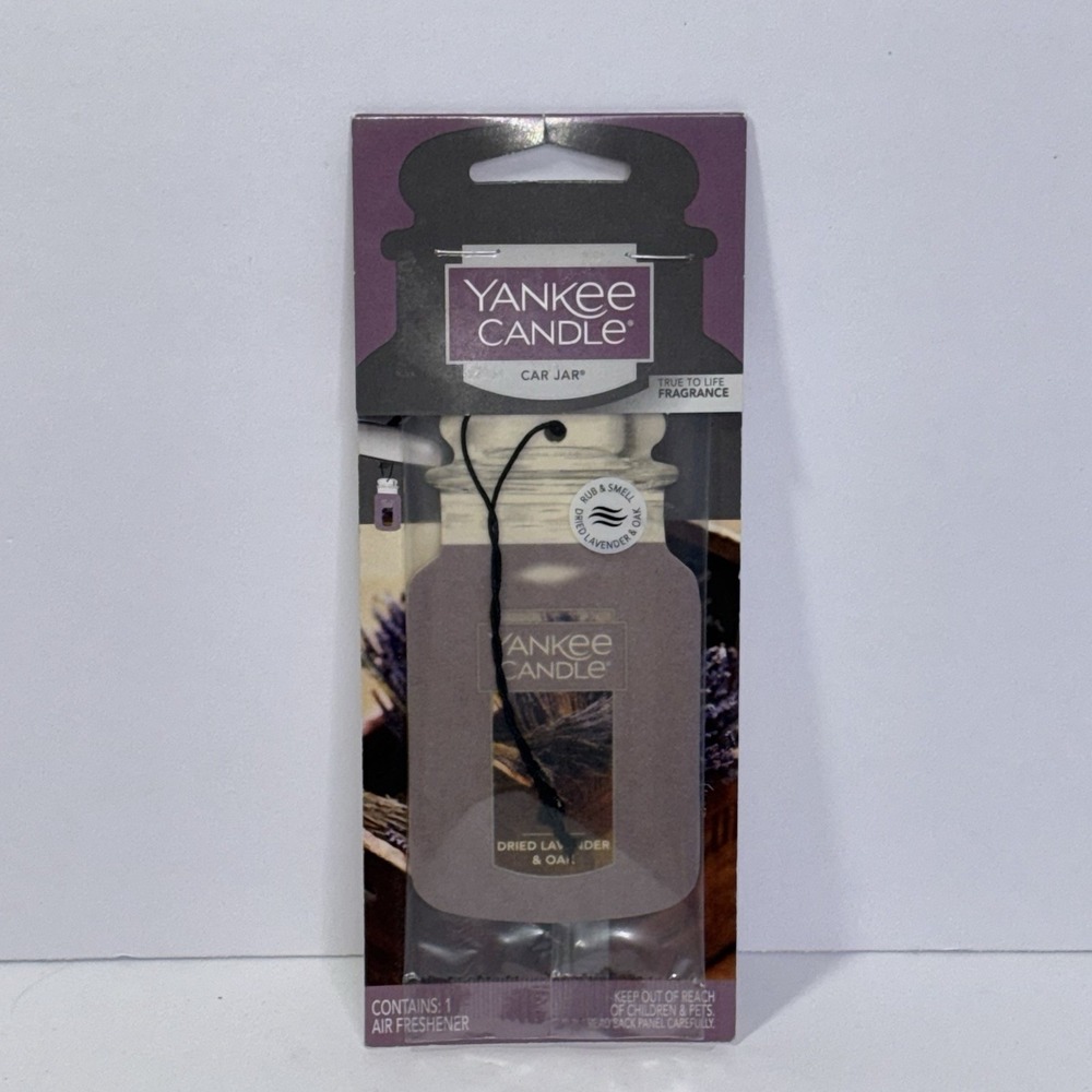 Yankee Candle Car Jar Singles Dr Lavender Oak New